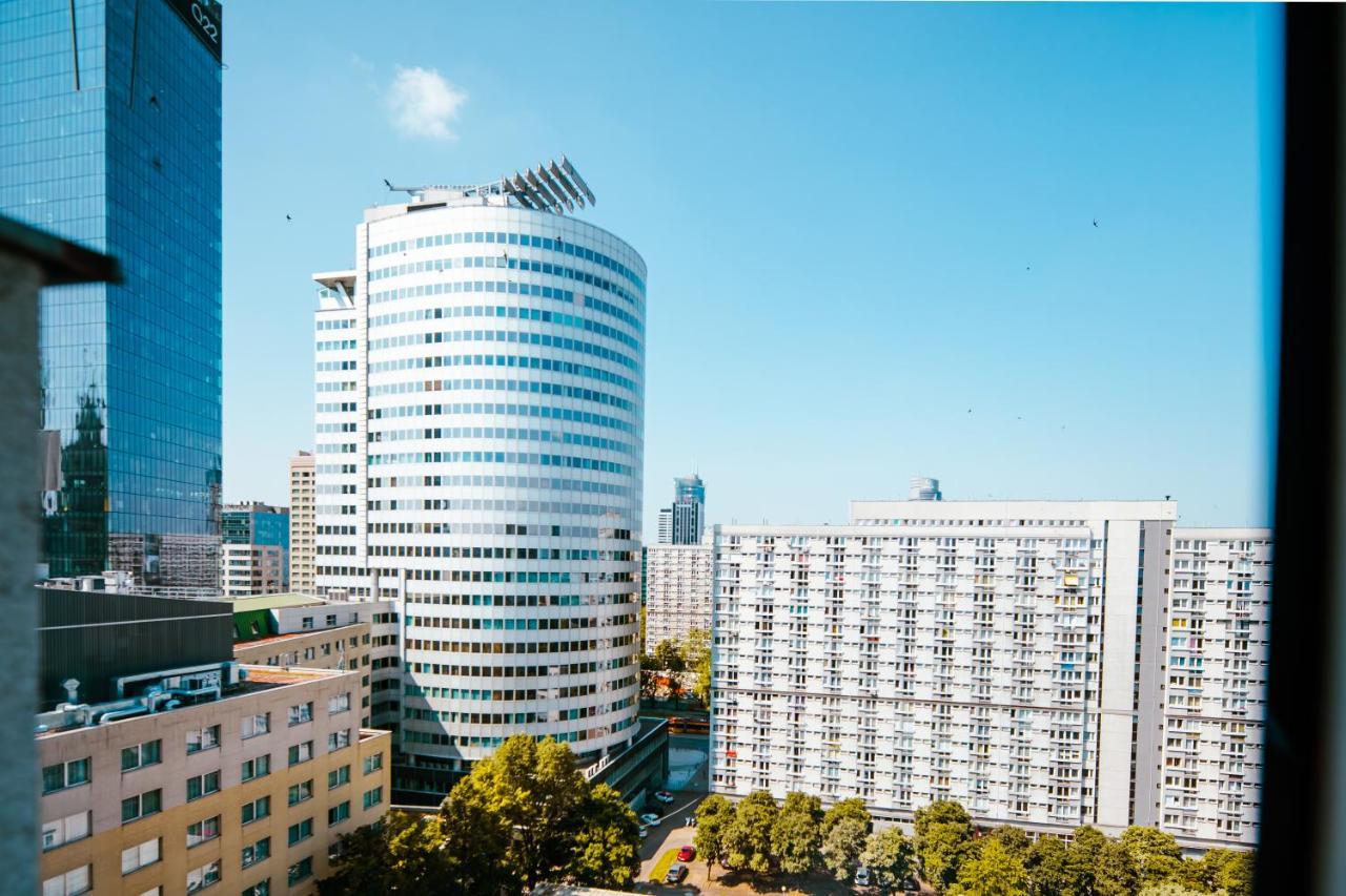 Bright 14Th Floor Central Home With Balcony & Views Warsaw Exterior photo