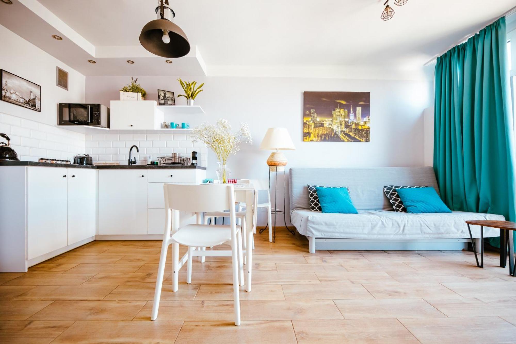 Bright 14Th Floor Central Home With Balcony & Views Warsaw Exterior photo