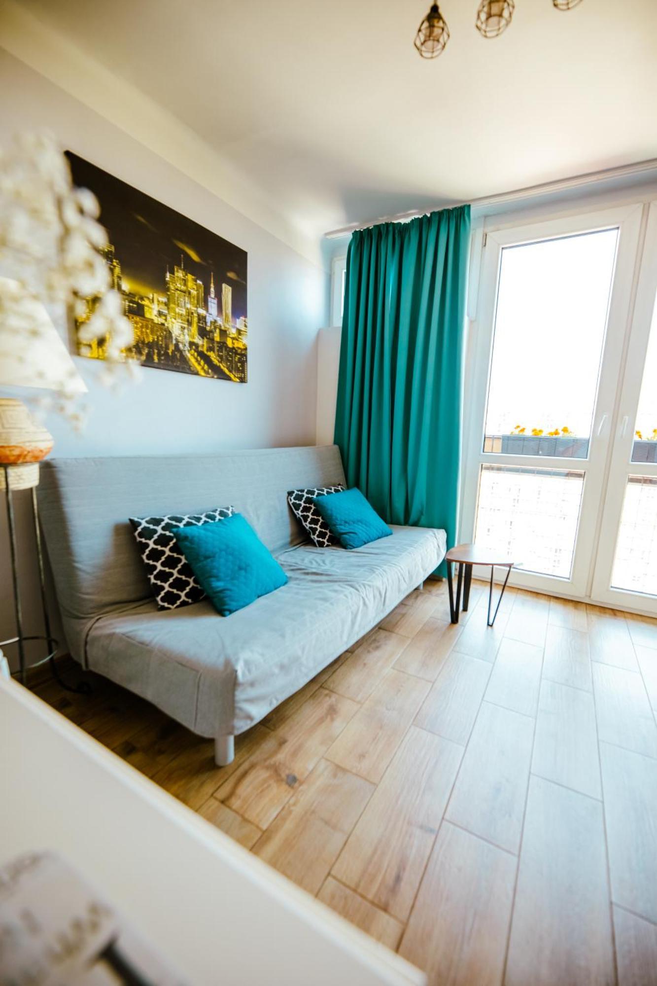 Bright 14Th Floor Central Home With Balcony & Views Warsaw Exterior photo